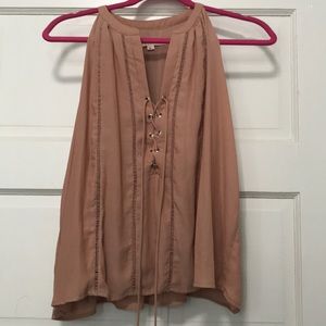 SALE NEVER WORN Tan Shirt
